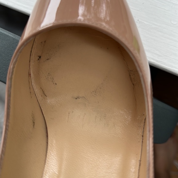Christian Louboutin Pigalle 100 Nude Patent Leather (size 37.5 EU) - Picture 7 of 16